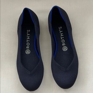 Rothy's Women's Navy Round Toe Ballet Flats